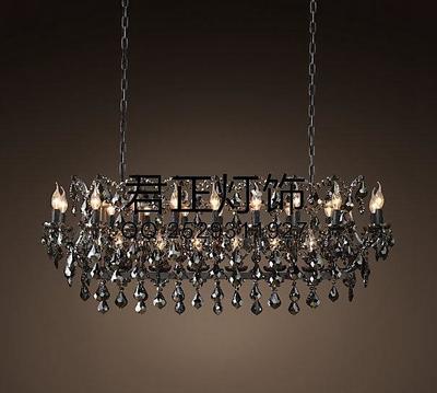 君正手工藝術(shù)設(shè)計東南亞風格天然玻璃鐵藝酒店會所茶室裝飾吊燈